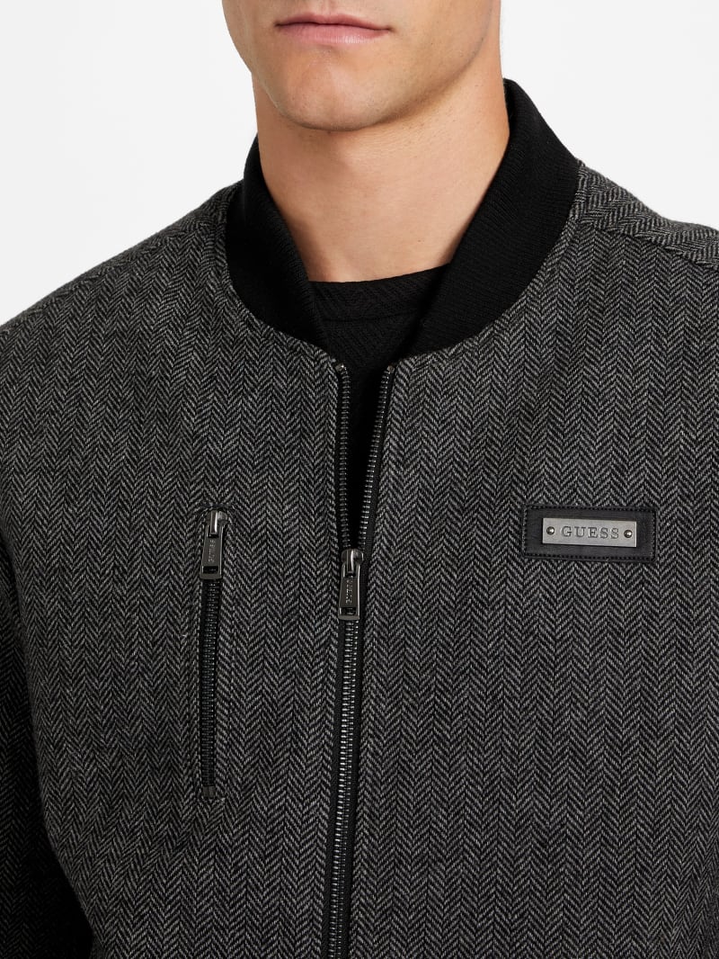 Alonzo Full-Zip Biker Jacket | GUESS Factory
