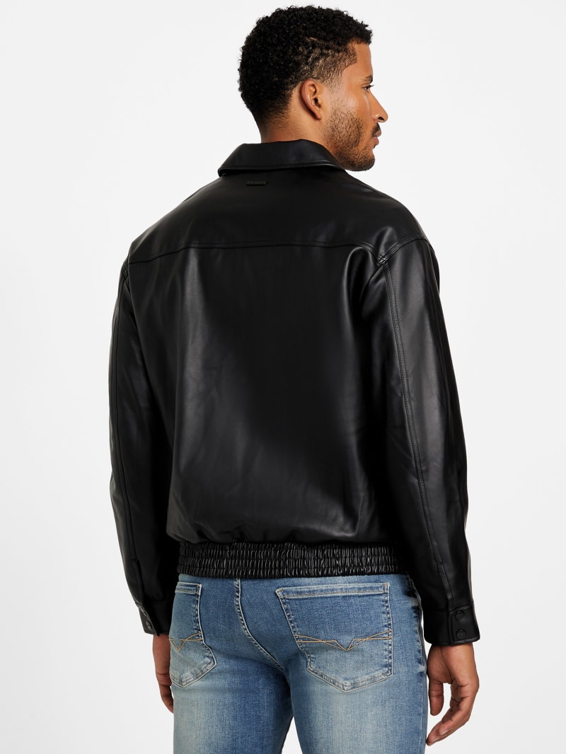 Jameson Faux-Leather Jacket | GUESS Factory