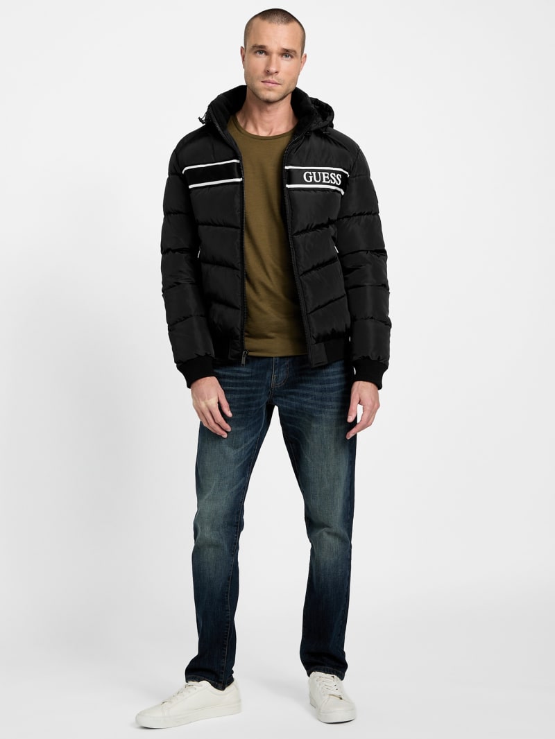 Eco Pietros Padded Hooded Jacket | GUESS Factory