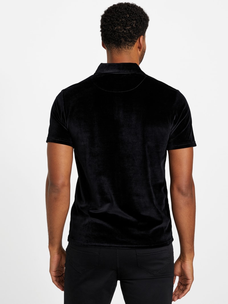 Matias Velour Polo | GUESS Factory