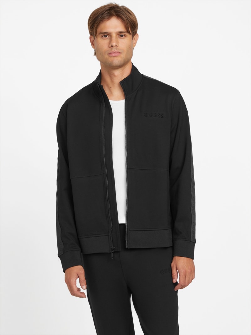 Genaro Logo-Tape Zip Jacket | GUESS Factory