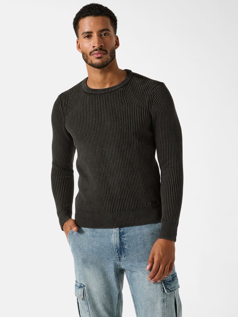 Christopher Washed Crewneck Sweater | GUESS Factory