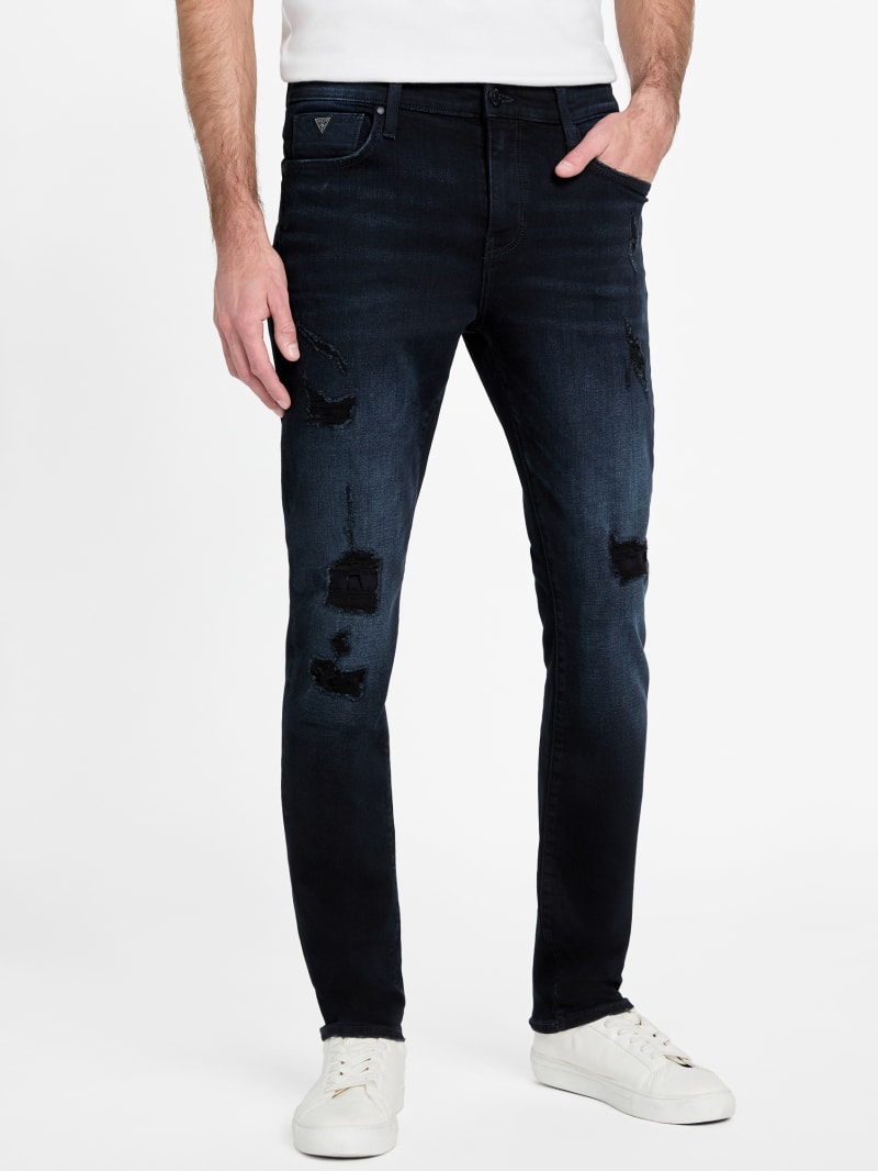Steward Rip-and-Repair Skinny Jeans | GUESS Factory