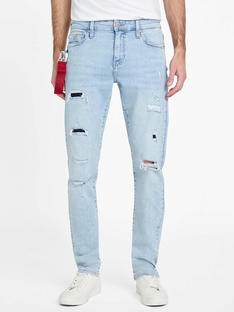 Eco Jacques Destroyed Skinny Jeans | GUESS Factory