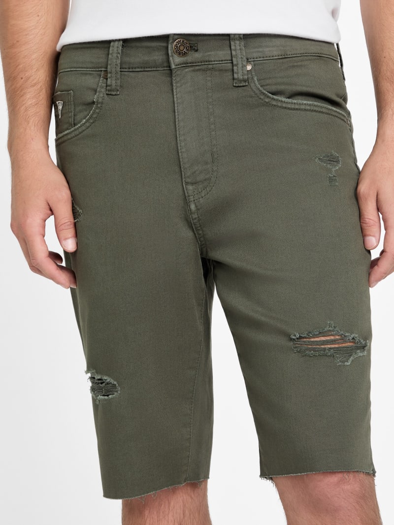 Clarke Destroyed Denim Shorts