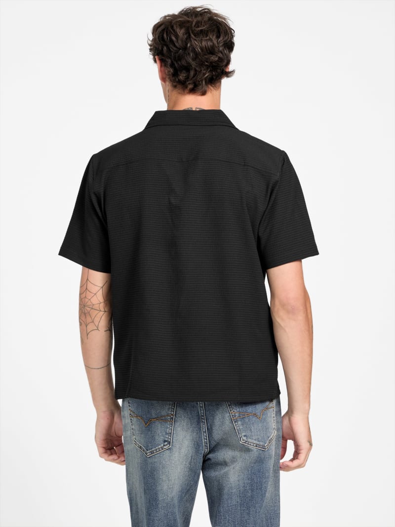 Kenneth Short-Sleeve Logo Shirt | GUESS Factory