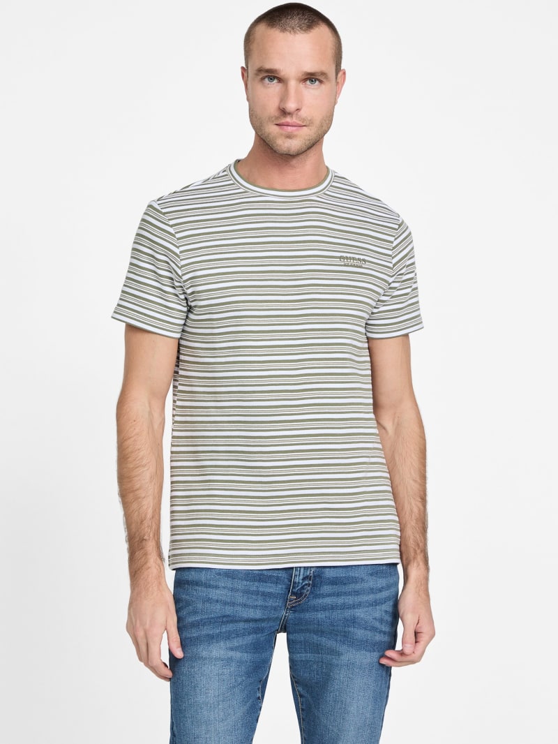Damian Striped Tee | GUESS Factory