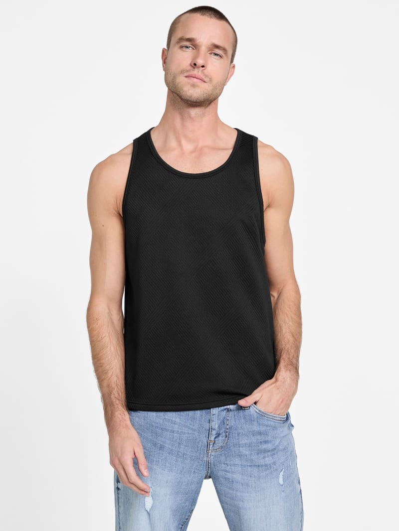 トップス BACK EMBLEM LOOSE FIT TANKTOP - BLACK BlackTank.jpg?crop=center&