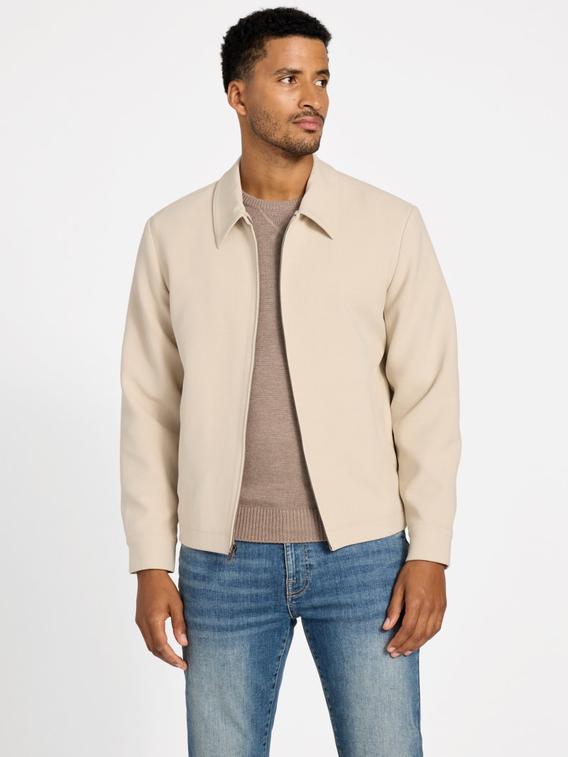 Kristoff Textured Zip Blazer | GUESS Factory