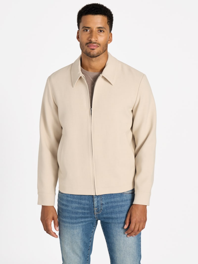 Kristoff Textured Zip Blazer | GUESS Factory