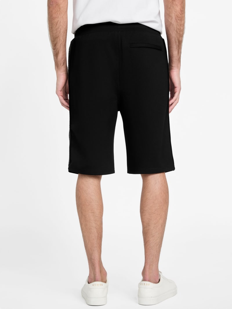 Ismael Logo-Tape Color-Block Shorts | GUESS Factory