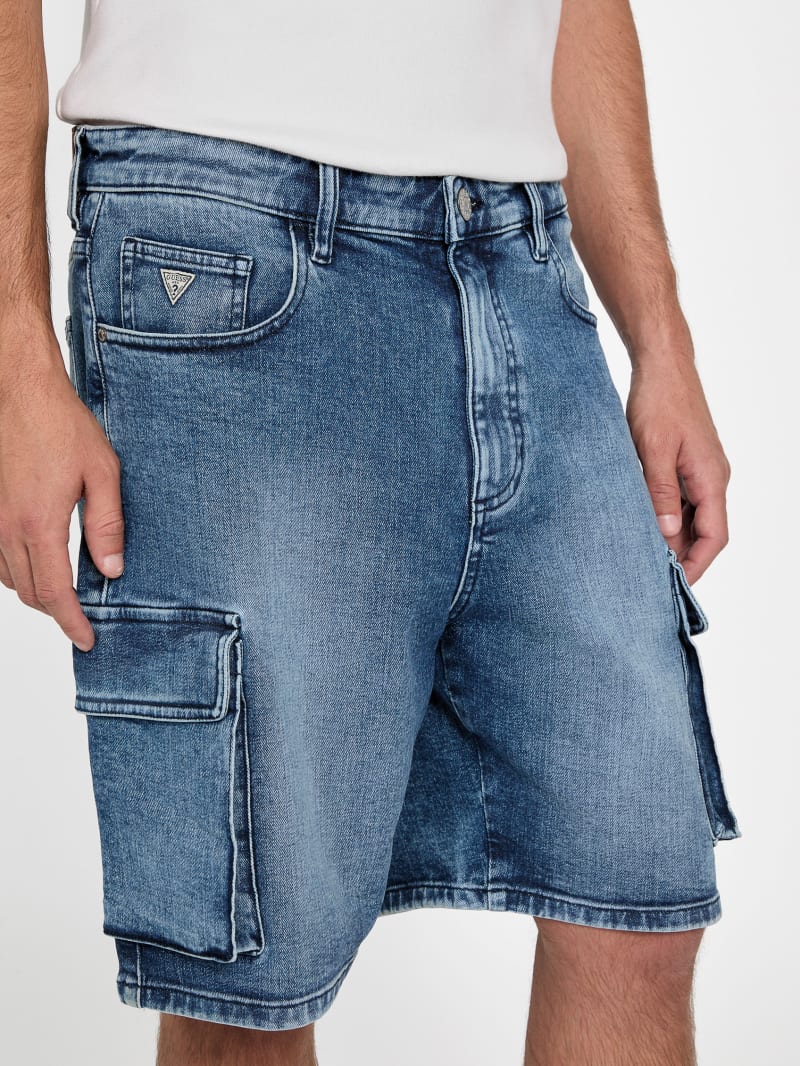 【HI FI FNK】Baek Denim Cargo Bermuda Trooper Cargo Wide Denim Shorts – ECKO UNLTD