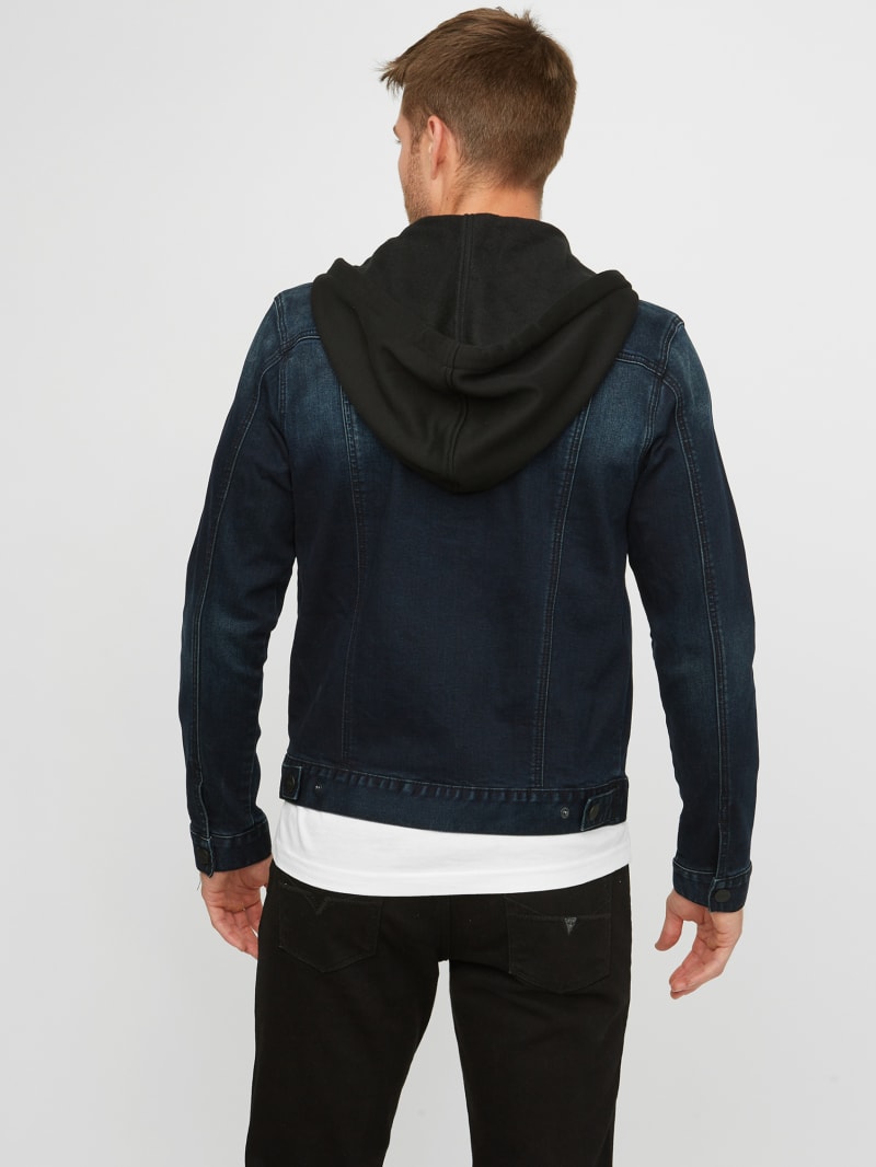 Vertix Hooded Super Stretch Denim Jacket