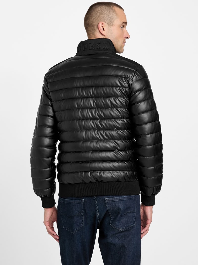 Bennet Padded Faux-Leather Jacket | GUESS Factory