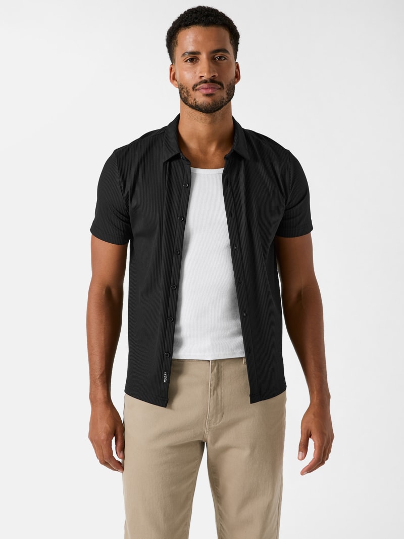 Gilberto Solid Shirt | GUESS Factory