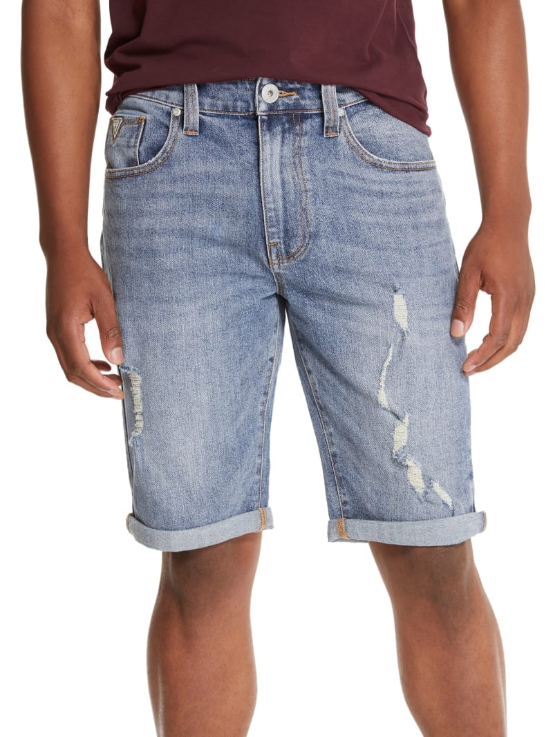 Jerry Rolled Denim Shorts | GUESS Factory