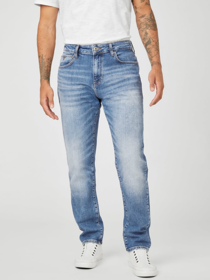 guess men's regular straight jeans