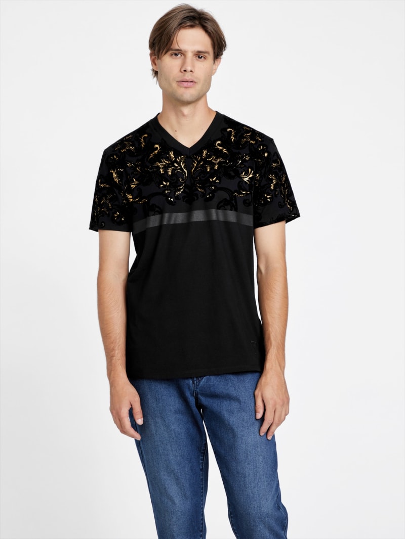 Artel Printed V-Neck Tee