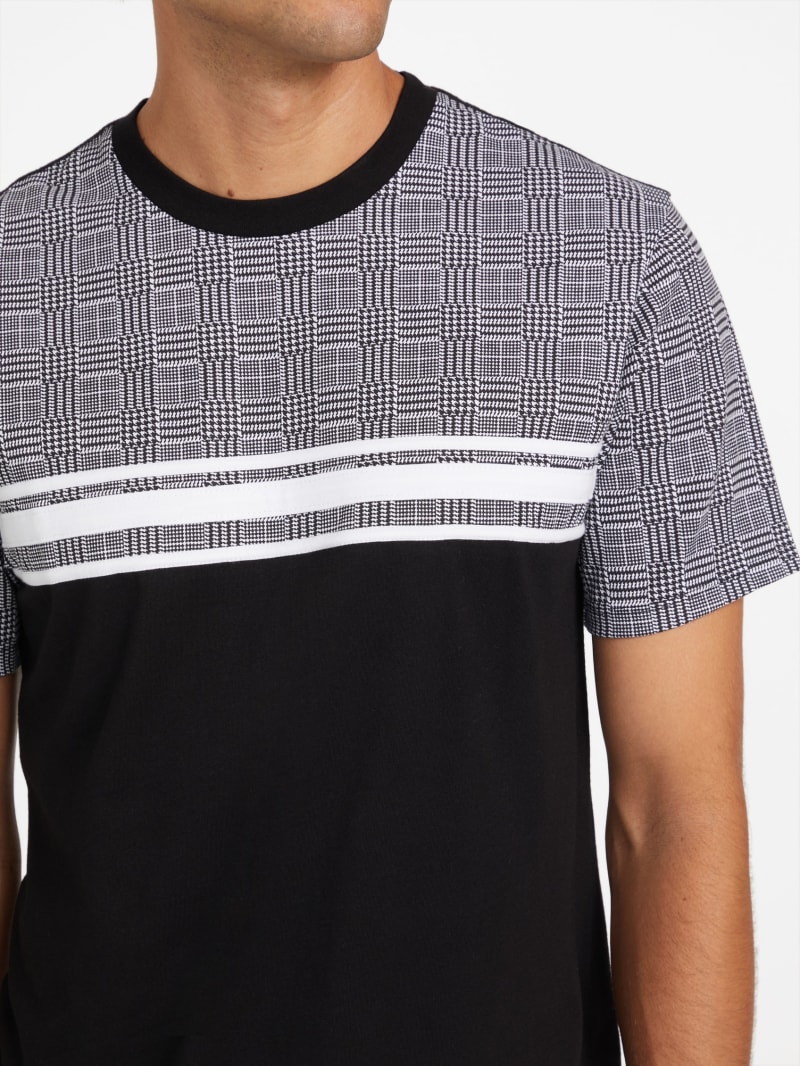 Eco Chekah Printed Crewneck Tee | GUESS Factory