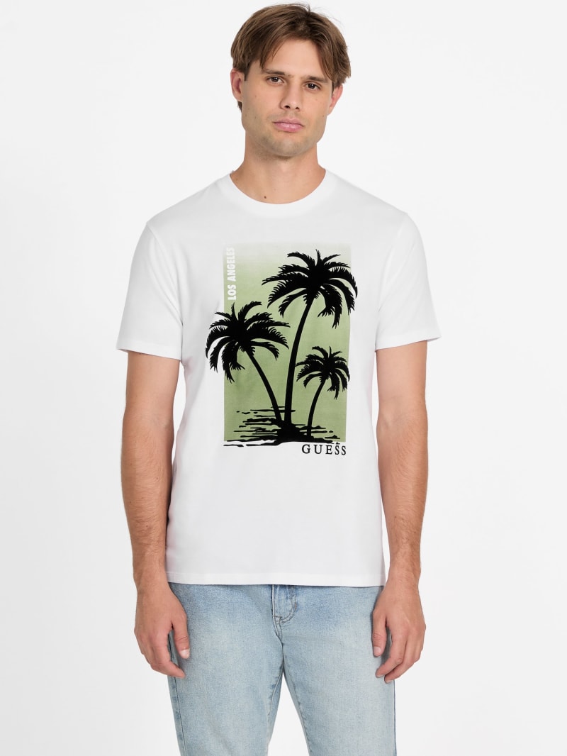 Eco Callium Palm Tree Tee | GUESS Factory