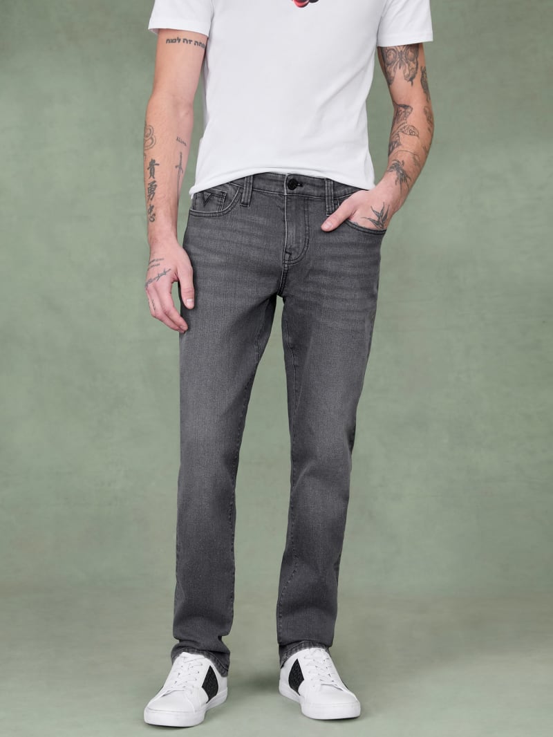 andwang back cutout denim pants