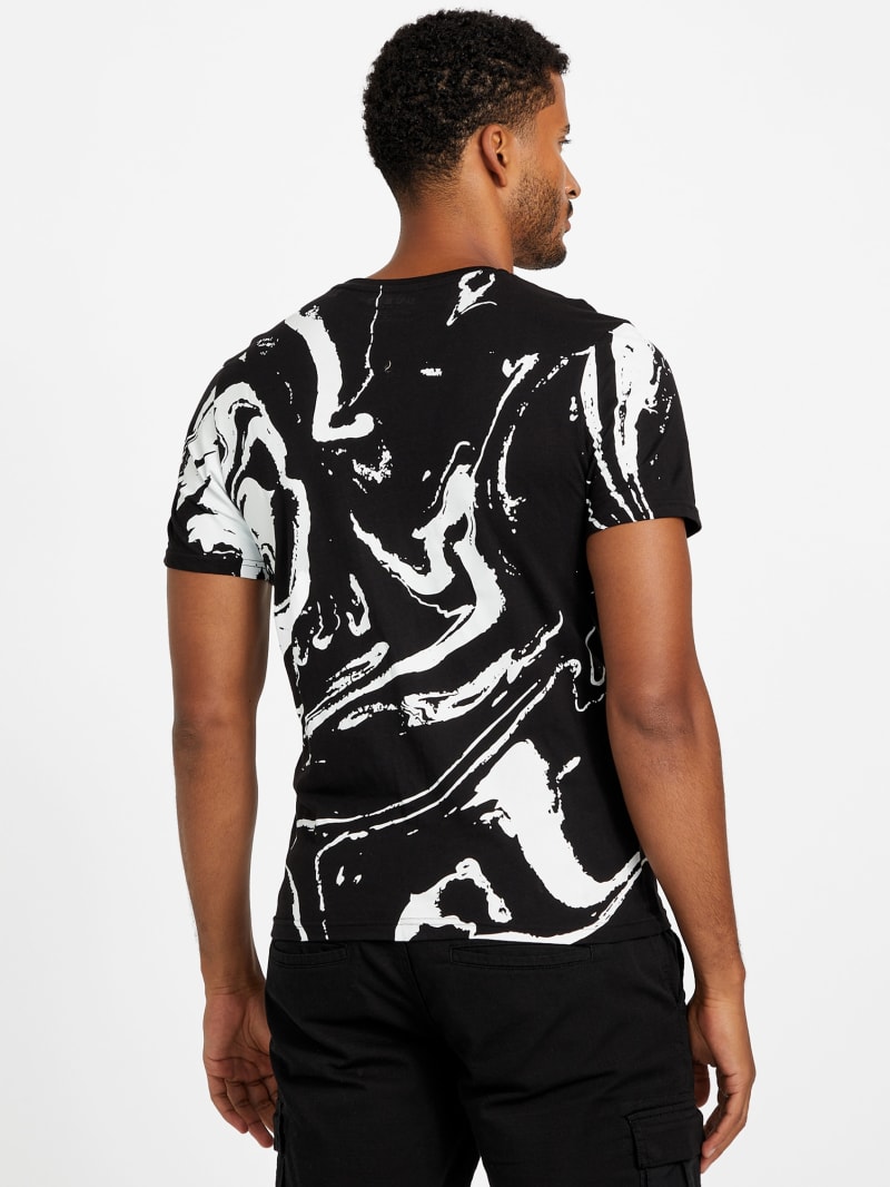 Qinx Printed Crewneck Tee | GUESS Factory