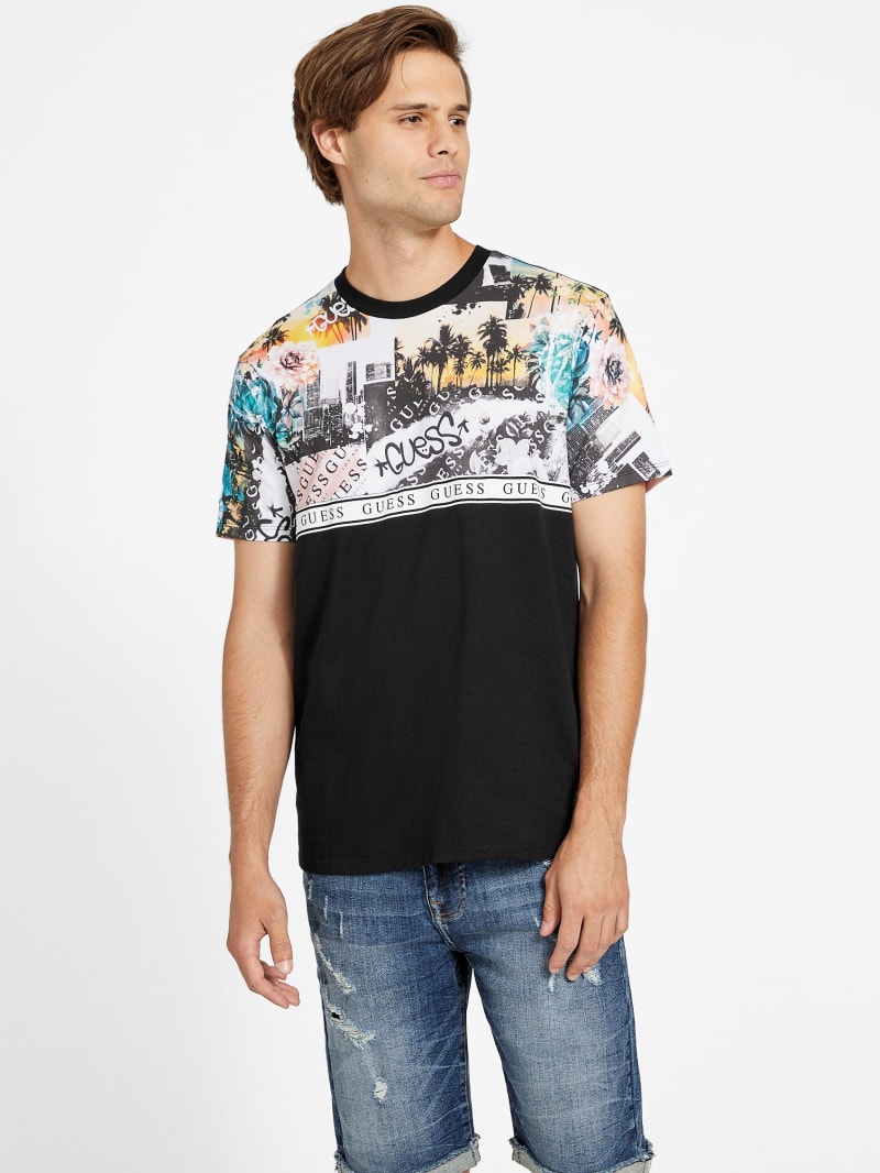 Guess men's graphic tees cheap