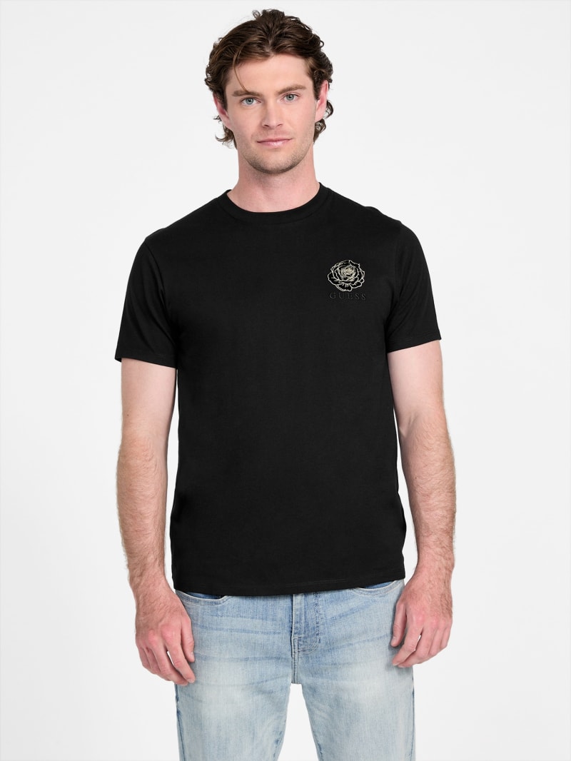 Eco Santi Rose Logo Tee | GUESS Factory