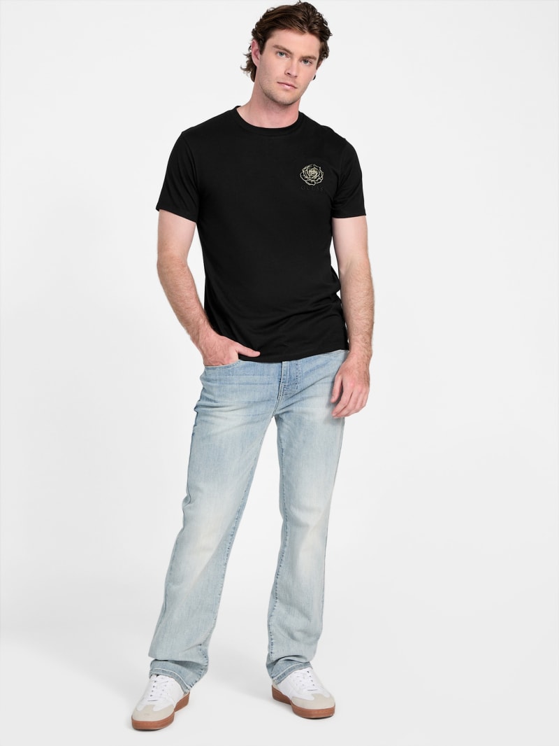 Eco Santi Rose Logo Tee | GUESS Factory