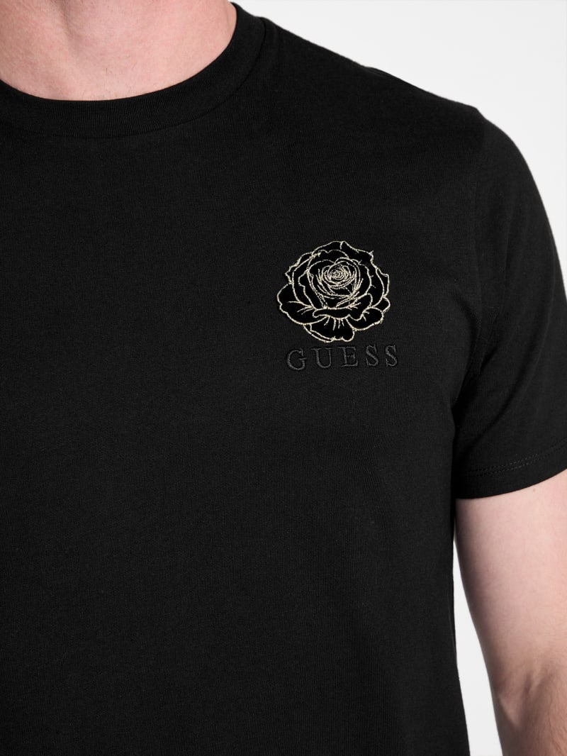 Eco Santi Rose Logo Tee | GUESS Factory