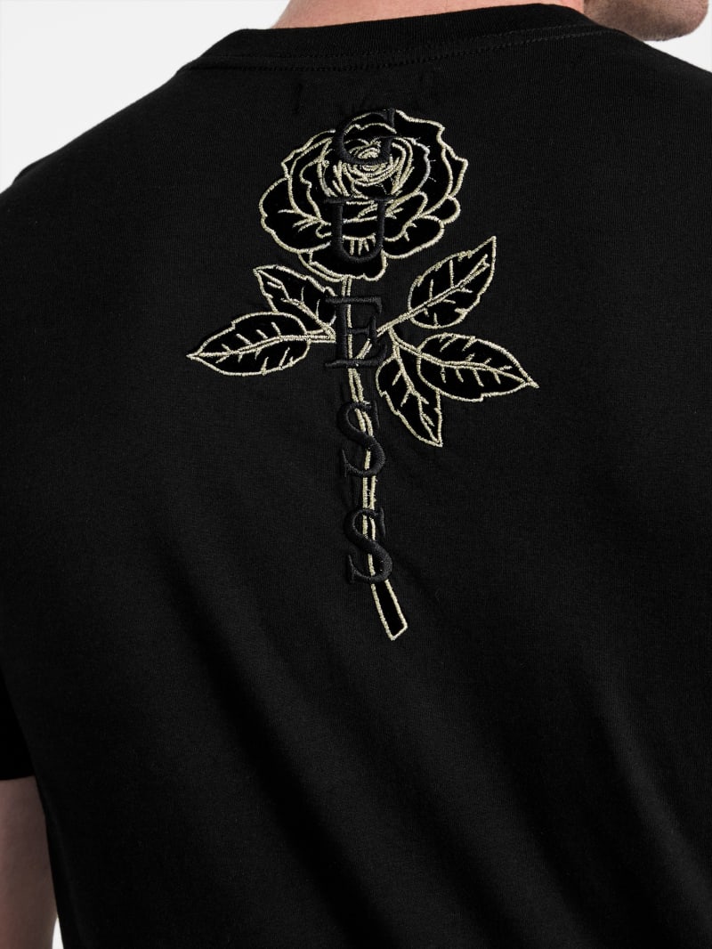 Eco Santi Rose Logo Tee | GUESS Factory