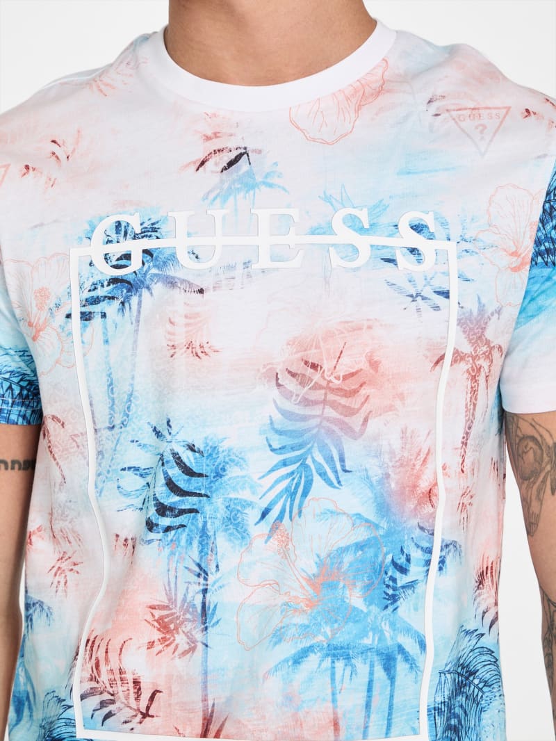 Eco Rocco Collage Tie-Dye Tee | GUESS Factory