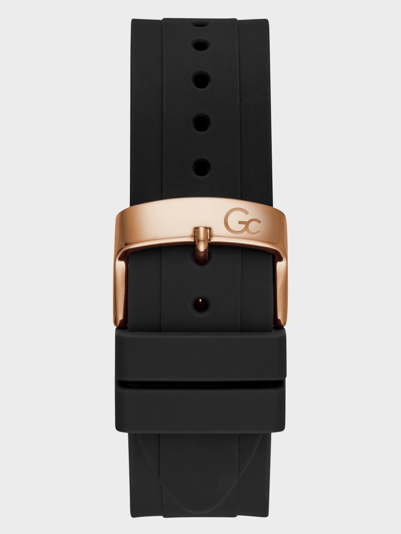 Guess Gc Black and Rose Gold-Tone Watch. 1