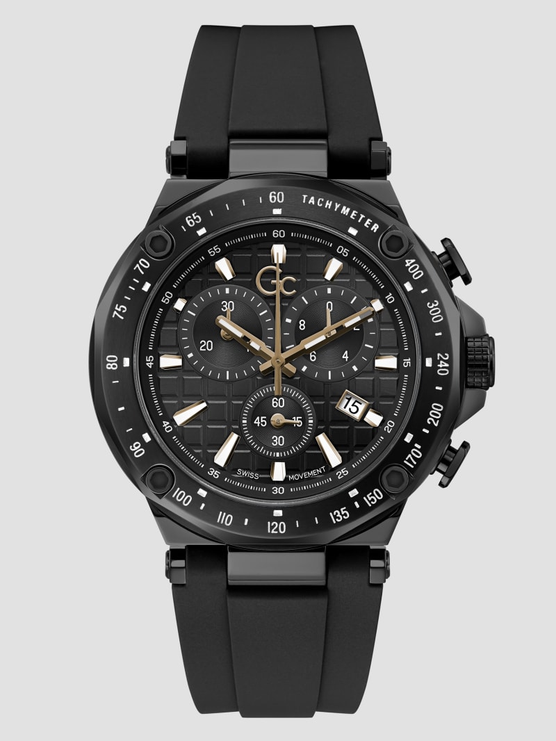 Black Silicone Sport Chronograph Watch | GUESS Black Silicone Sport Chronograph Watch | GUESS