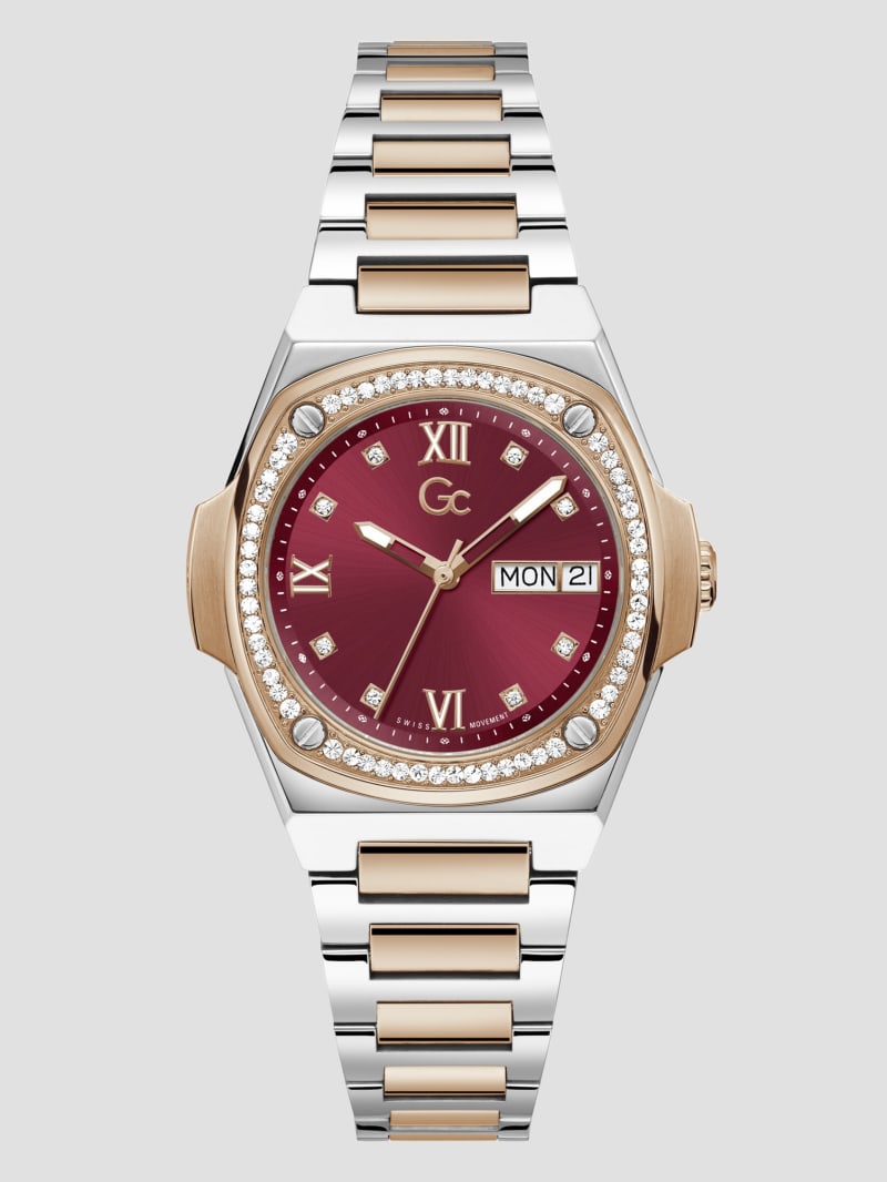 限定品 ドラゴンクエスト ウォッチ ピンクゴールド 34mmモデル MARCIANO by GUESS® Gc Multi-Tone Analog Watch