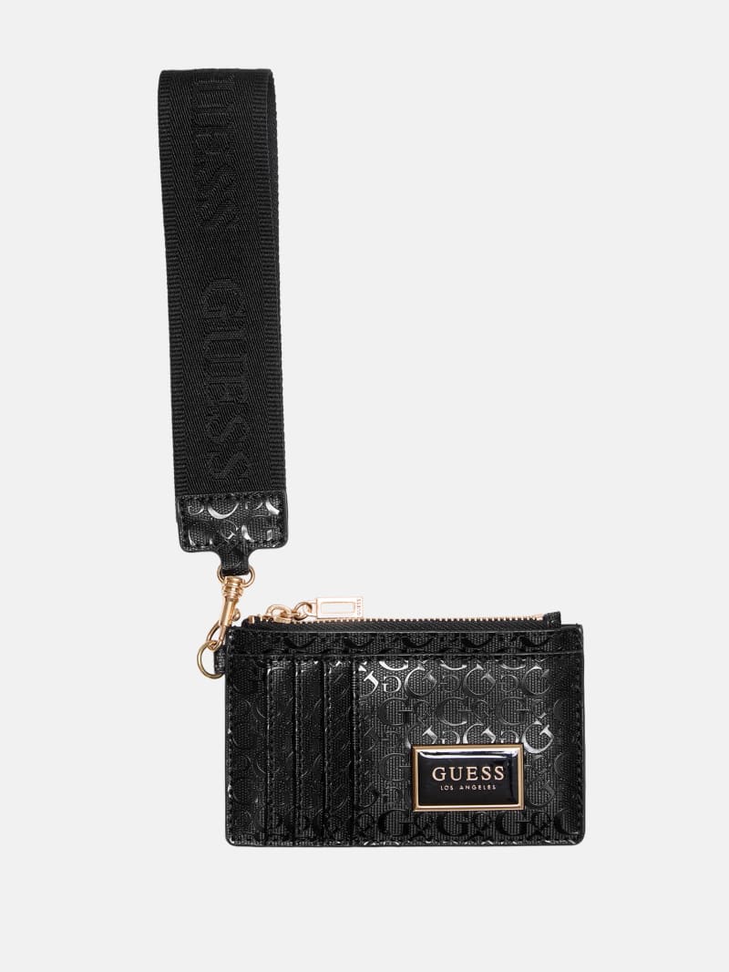 Abree Faux-Leather Card Case Wristlet | GUESS Factory