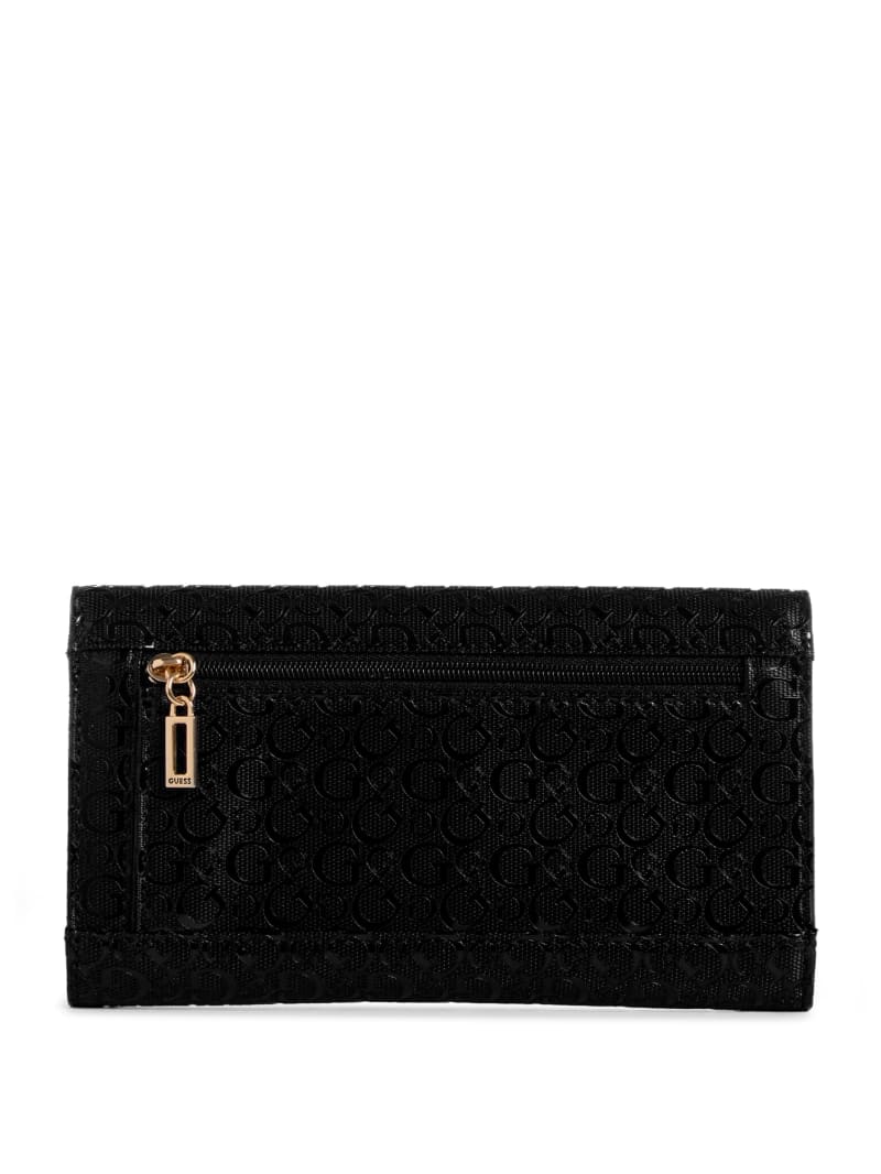 GUESS] Wallet NIKO SLG SLIM CLUTCH BLACK | eBay