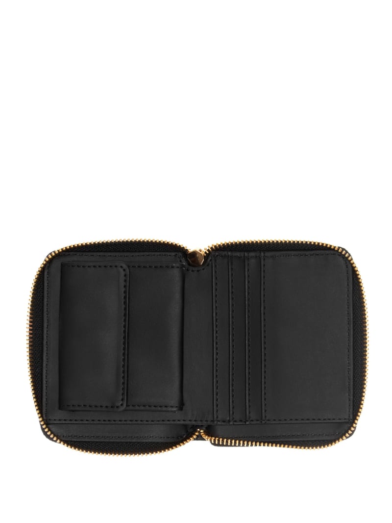 Abree Shiny Logo Small Zip Wallet | GUESS Factory Ca
