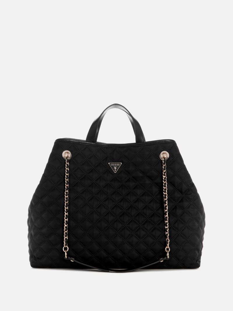 【GUESS】Giully Tote Bag、エレガント GUESS Giully Quilted Tote Handbag – ShopCGX