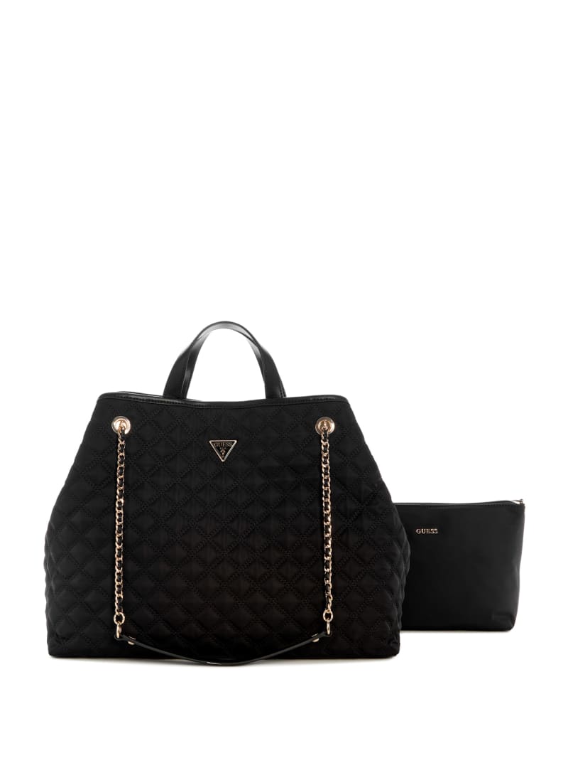 【GUESS】Giully Tote Bag、エレガント GUESS Giully Quilted Tote Handbag – ShopCGX