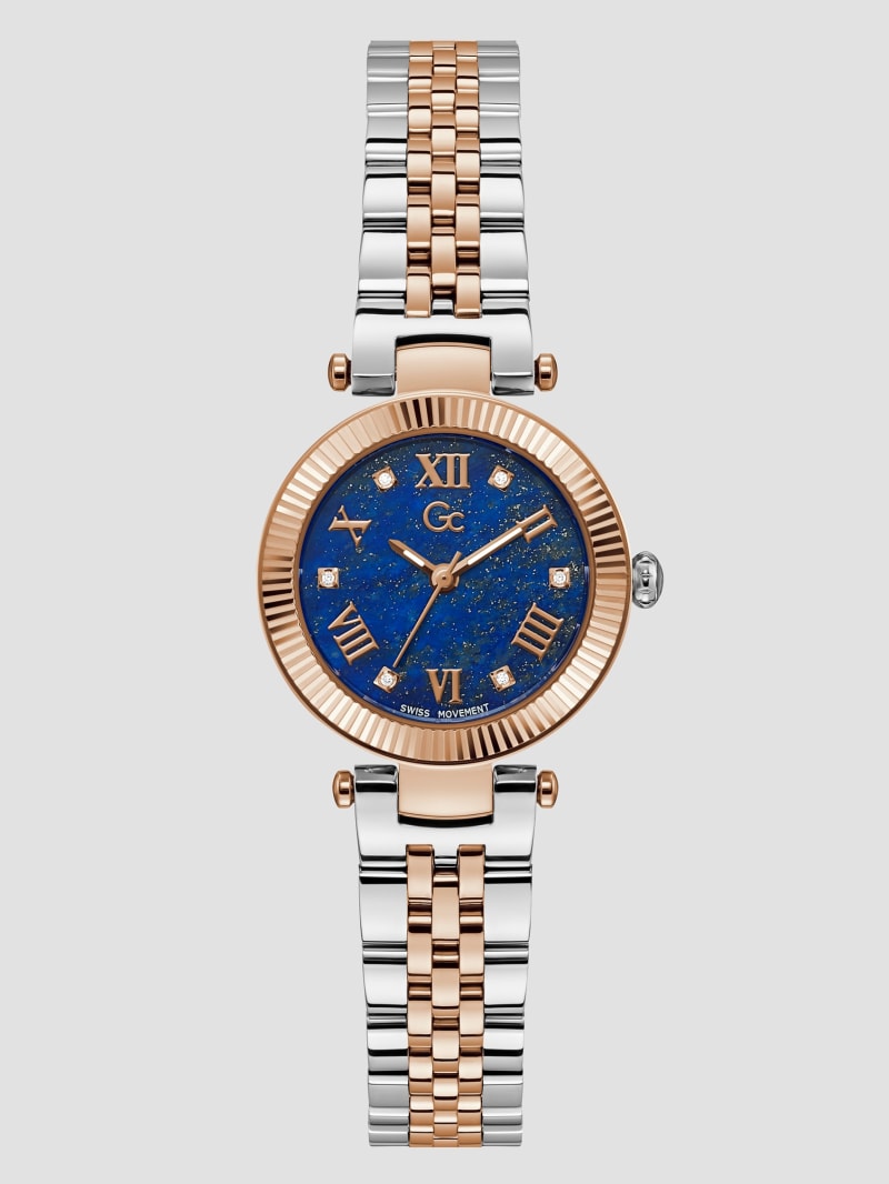 GUESS® Gc Lapis Lazuli Gemstone Analog Watch Women