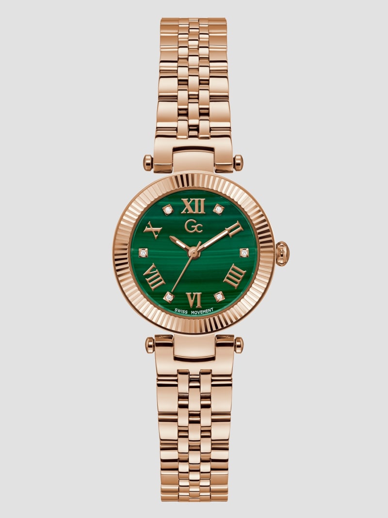 MARCIANO by GUESS® Gc Malachite Gemstone Analog Watch