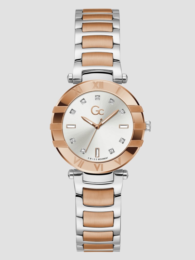 Guess Female Rose Gold Analog Stainless Steel Watch