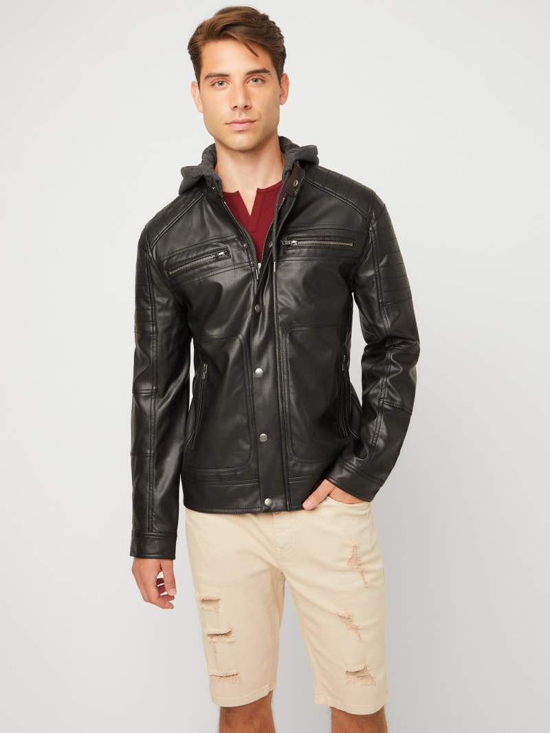 g by guess leather jacket