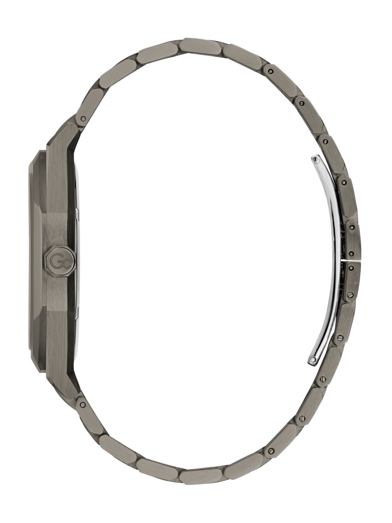 Gc Dark Silver and Light Blue Analog Watch | GUESS