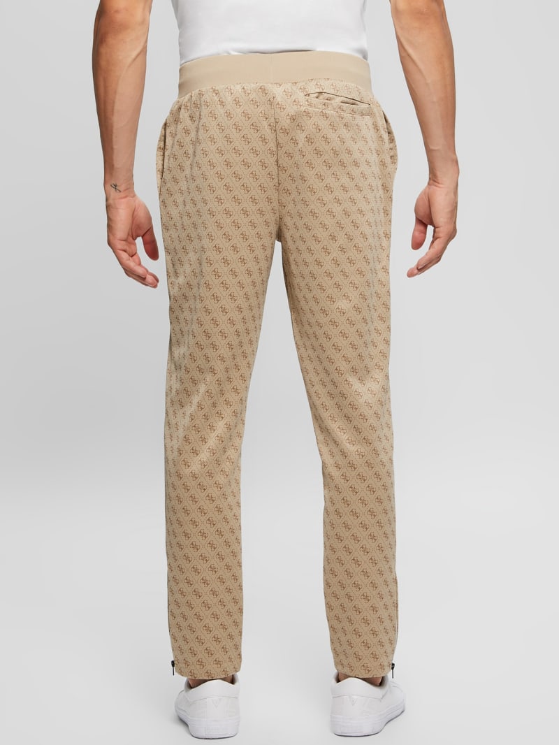 Louis Vuitton Light Beige Cotton Straight Fit Sweatpants S Louis