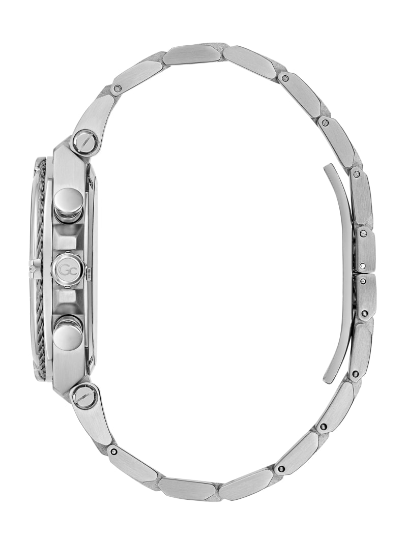 Gc Silver Tone and Green Chronograph Watch GUESS Canada