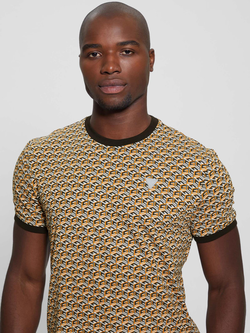 Guess originals oversized multicolor logo tee sale