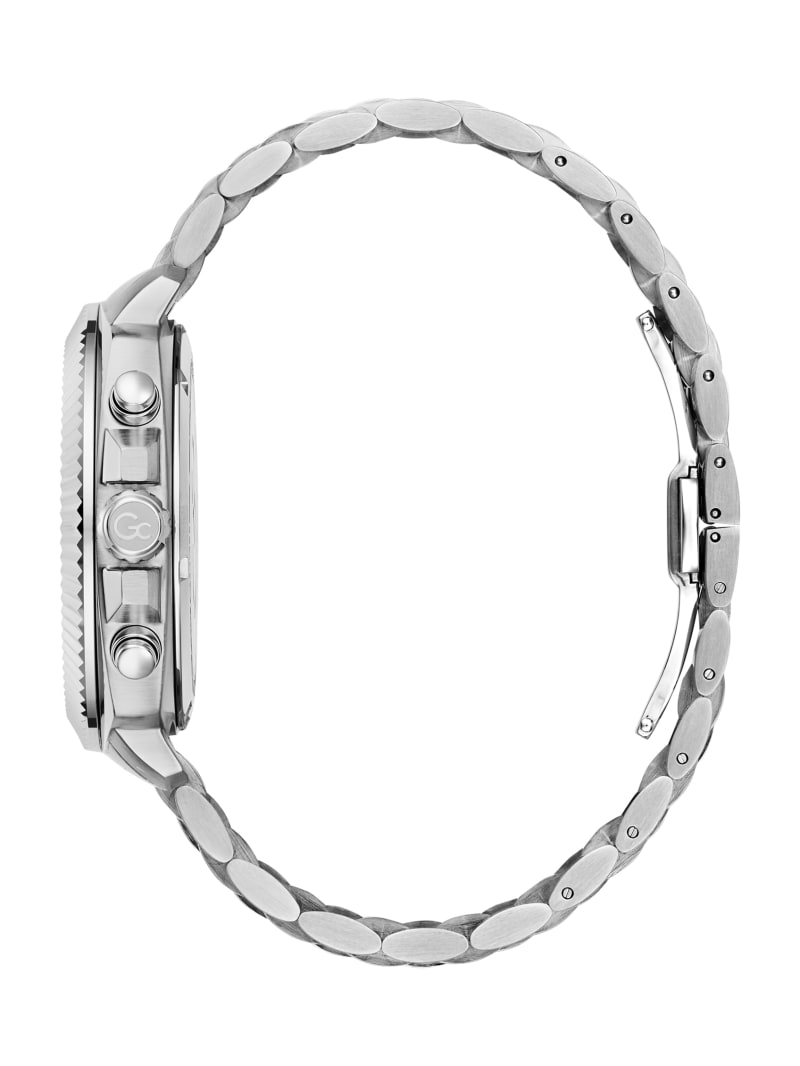 Gc Silver-Tone Chronograph Watch