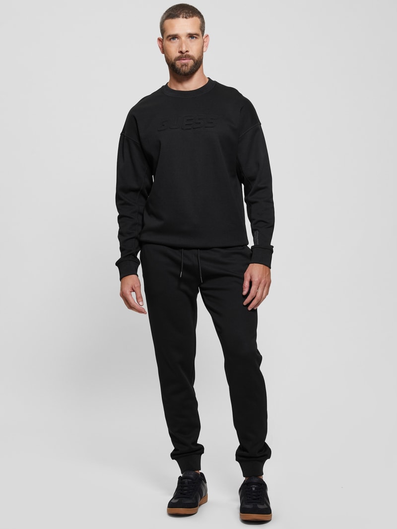 Guess roy flc crew neck sweatshirt discount